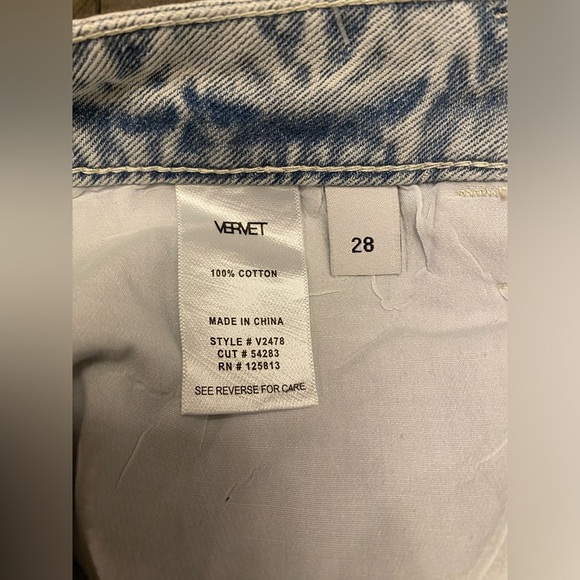 Vervet Leslie 90s vintage flare distressed bleached jeans - Picture 5 of 9